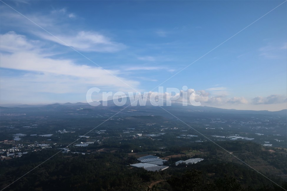 제주,한라산,명산,능선,구름,하늘,자연,풍경,경치,배경