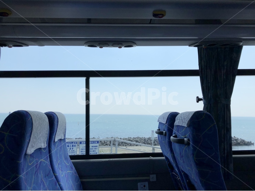 일본,japan,버스,파란색,bus,청량한,창문,window,감성,blue,하늘,sky,교통,교통수단,traffic,transportation