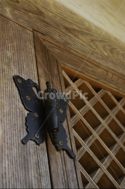 나비,문양,전통,wood,tradition,경첩
