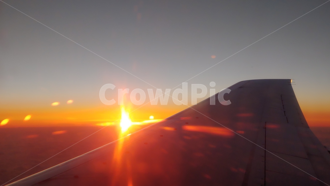 해돋이,일출,비행기날개,붉은태양,sunrise,puestadelsol