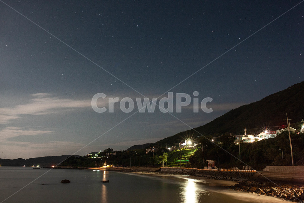 하늘,바다,밤,밤바다,야경,풍경,시골,마을,풍경,landscape,country,rural,town,야경,밤,nightscape,night,nature,자연,outdoors,옥외