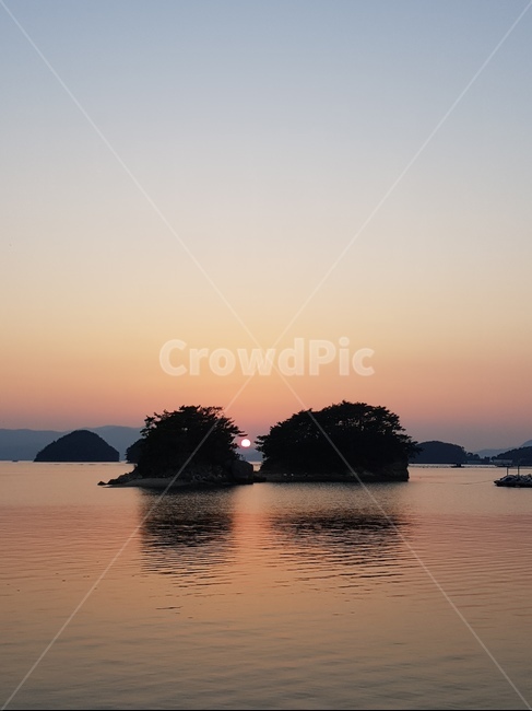 노을,석양,일몰,장구항,마산,바다,섬,자연,풍경,nature,landscape,outdoors,옥외,land,땅
