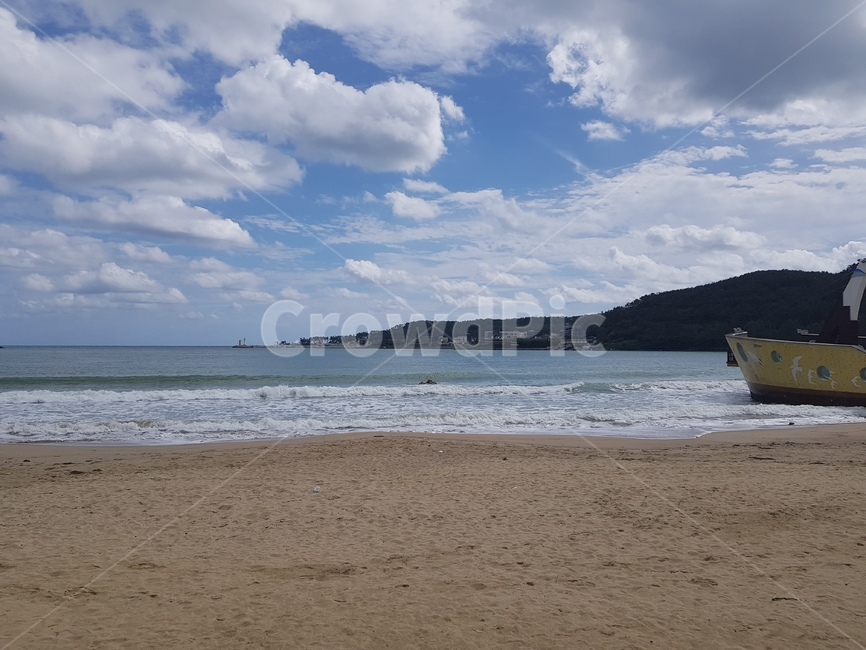 바다,해변,구름,하늘,일광