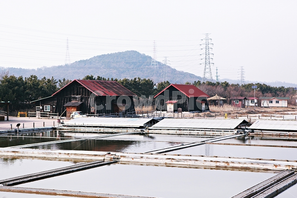 염전,소금창고,풍경,풍광,배경,소금,산업,industry,industrial