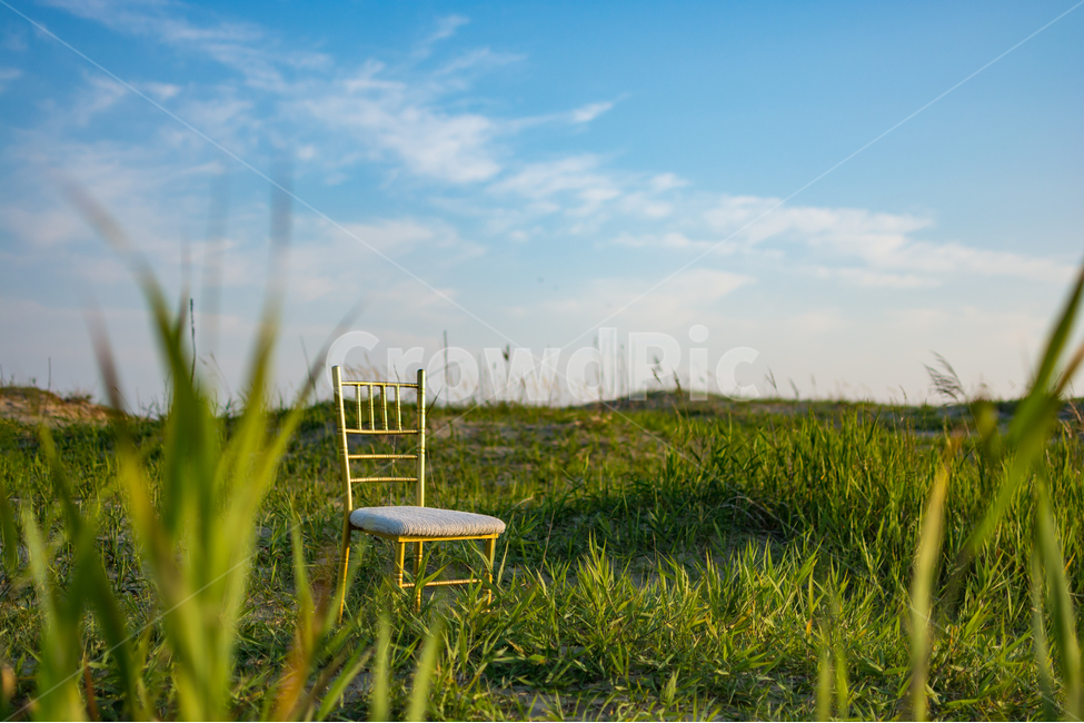 의자,자연,모래,노을,하늘,자연,풍경,nature,landscape,사물,물건,오브젝트,thing,object,matter,chair,outdoors,옥외,grassland,목초지,field,들