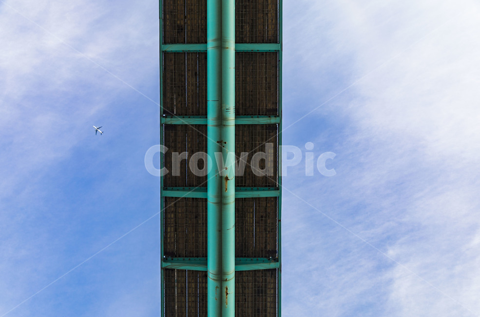 교각,구름다리,하늘,구름,비행기,장봉도,휴가,난간,건축물,건물외관,exterior,building,structure,architecture,construction
