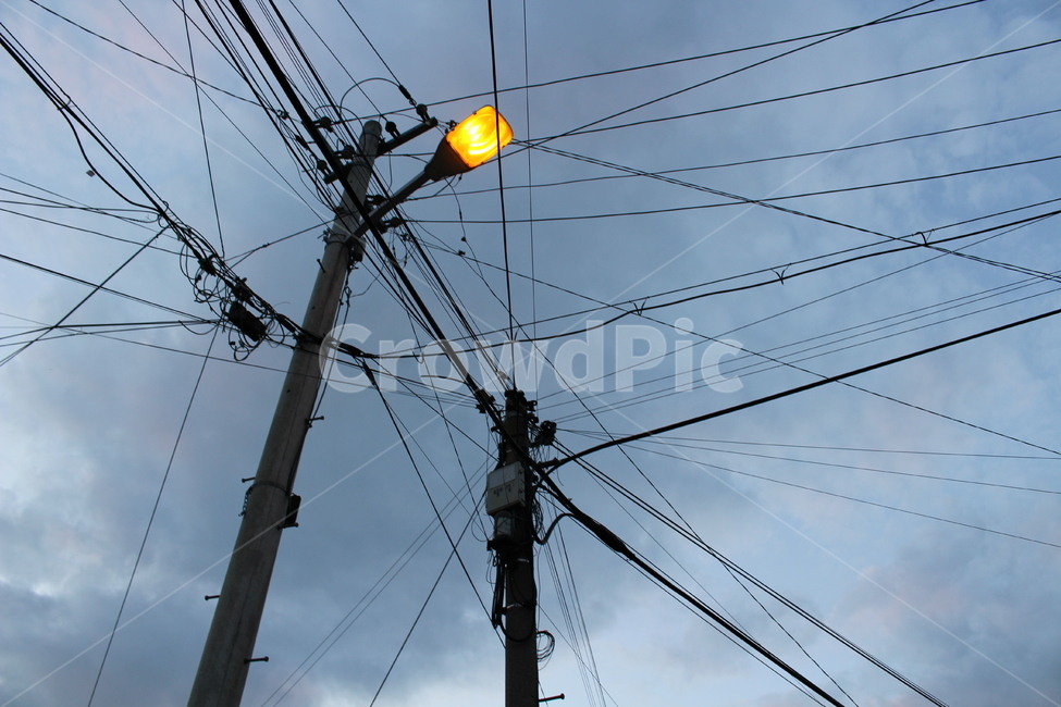 전봇대,하늘,구름,오후,풍경,가로등,에너지산업,energy industry,utility pole,전신주,cable,케이블