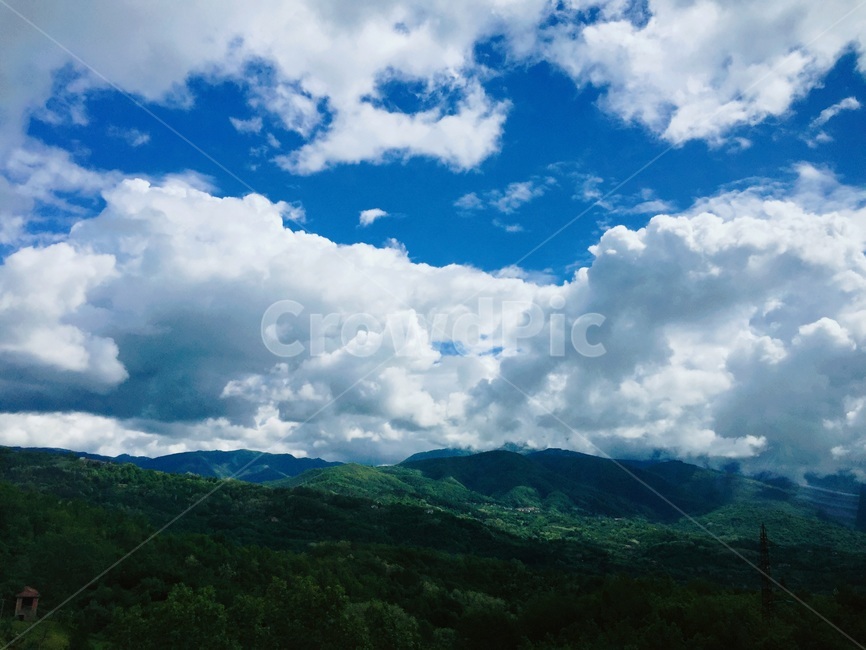 구름,하늘,풍경,산,흰구름,자연,풍경,nature,landscape,outdoors,옥외,azure sky,푸른 하늘,sky,weather,날씨,cumulus,적운,cloud