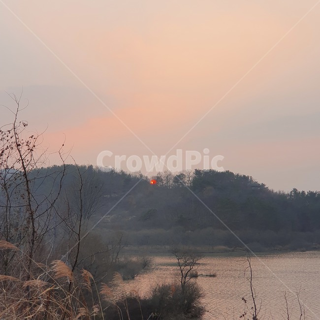 nature,자연,outdoors,옥외,하늘,노을,sunset,강물,view