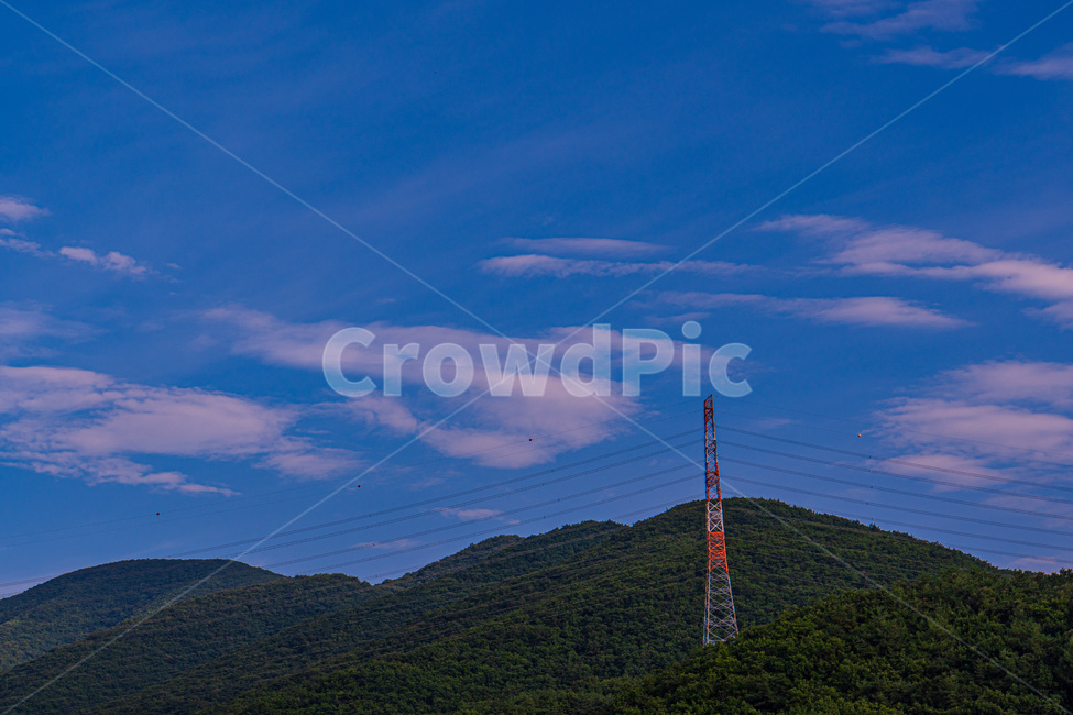하늘,송전탑,산,구름,풍경,푸른,초록,에너지산업,energy industry,nature,자연,outdoors,옥외