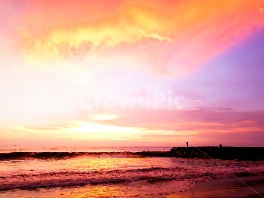 인도네시아,바다,노을,하늘,해변,풍경,indonesia,sea,sunset,sky,파당,padang,beach,landscape,자연,풍경,nature,landscape,색깔,색상,색채,색감,color sense,color sensitivity,feeling of color,outdoors,옥외,일몰,red sky,붉은 하늘,dusk,황혼,dawn,새벽