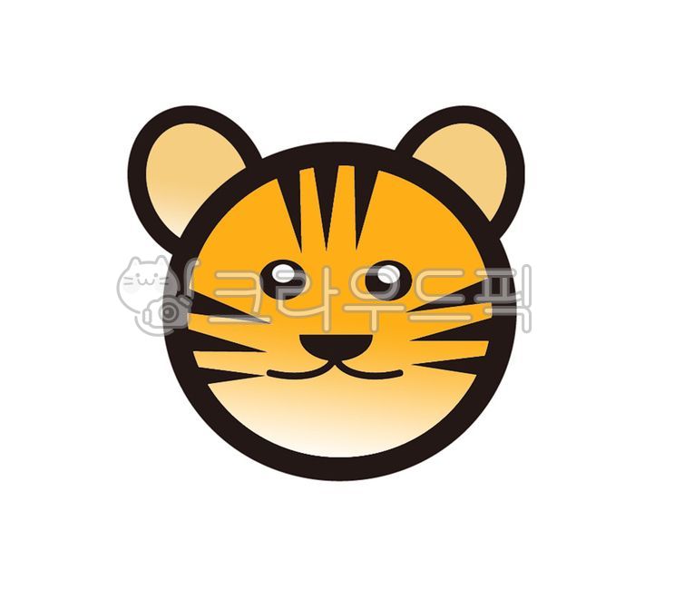 호랑이,아기호랑이,일러스트,동물,귀여운호랑이