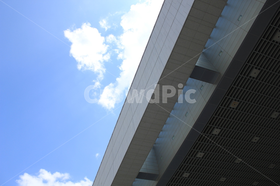 sky,concrete,building,Modern,blue,design,neat,Sky blue,architecture