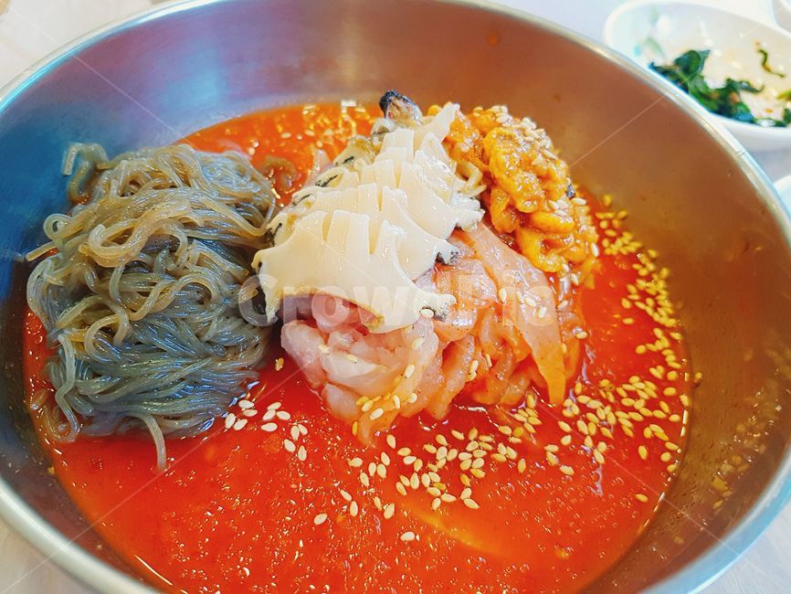 회,물회,소면,소면물회,해산물