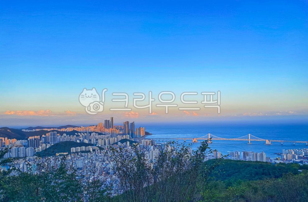황령산뷰,노을,감성,부산,광안대교,해운대,바다