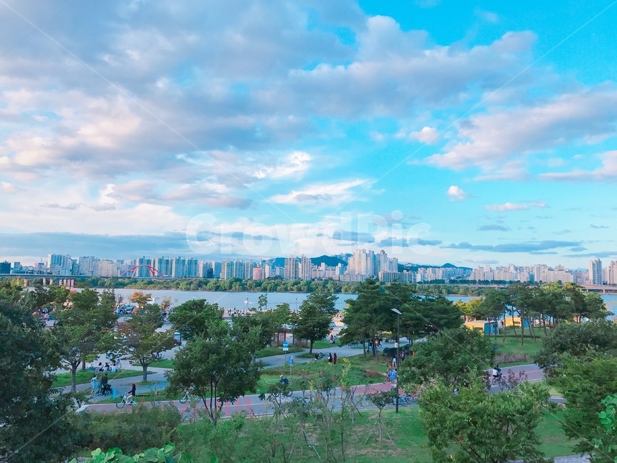 여의도,자연,풍경,산책,구름