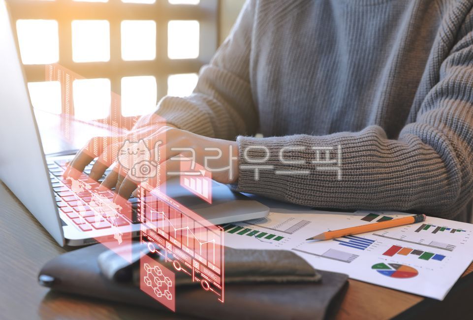 calculation,sunshine,augmented reality,project,graphics,laptop,virtual space,sweater,female,businesswoman,worker,communication,empty space,work,engrossed,investment,graph,office worker,ar,light,in the air,person,desk,typing,vr,finances,internet,virtual sc