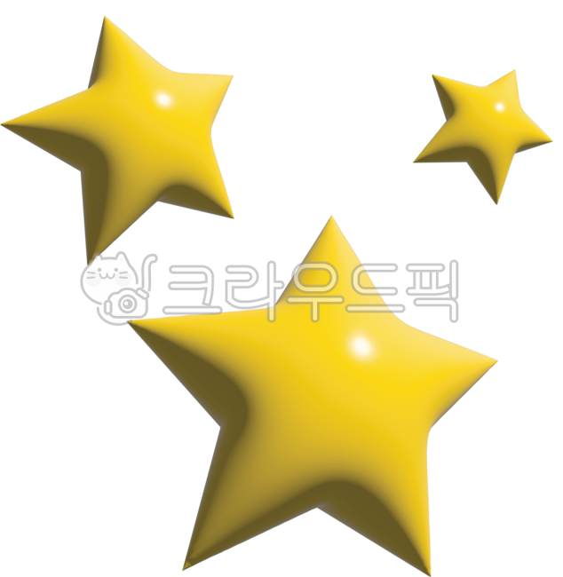 star, stars, 3dgraphic, 3dstar, yellowstar, 사진,이미지,일러스트,캘리그라피 - hyunyool작가