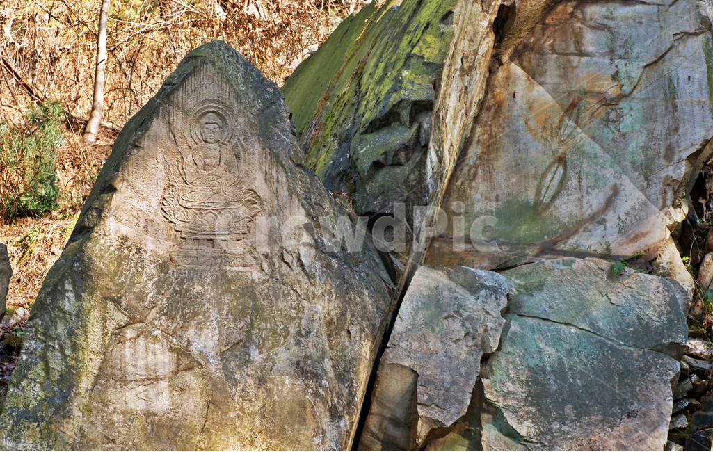 마애약사불좌상,하남,선법사,보물제981호,고려시대,하남교산동마애약사여래좌상,약사불,삼각바위