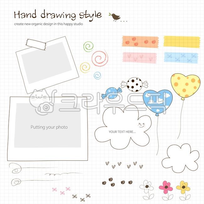 일러스트,손그림,꾸미기,꾸밈소스,소스,라인,아이콘,웹소스,말풍선,이벤트,상세이미지,스티커,구름,꽃,그래픽,일러스트레이션,graphic,illustration,아이콘,icon