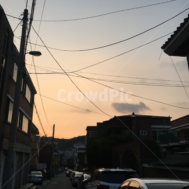 하늘,자연,nature,저녁,붉은하늘