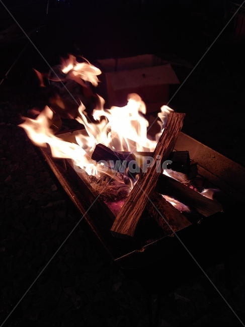 장작,모닥불,불꽃,정열,타오르는장작