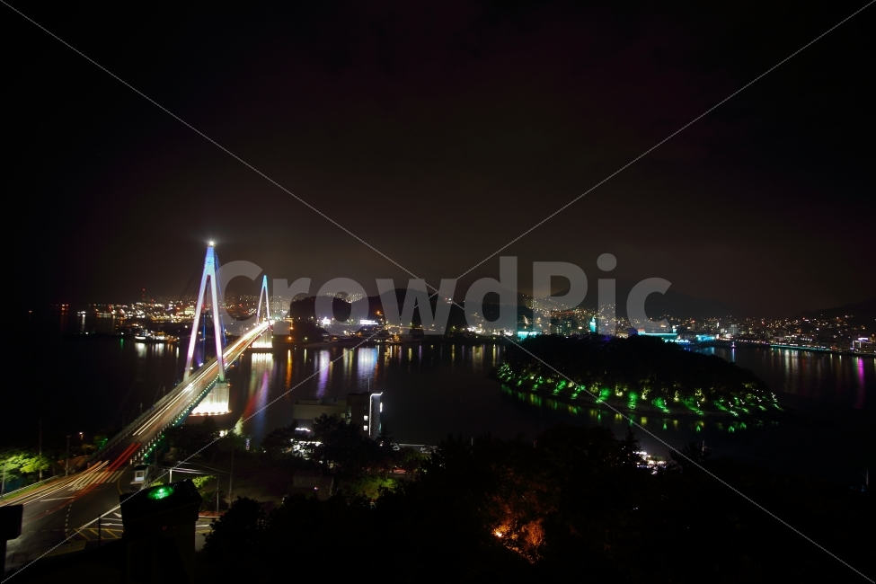 여수,야경,다리,돌산대교,돌산공원,도시,풍경,city,landscape,야경,밤,nightscape,night,metropolis,중심지,urban,어반,town,시티,building,건물,outdoors,옥외