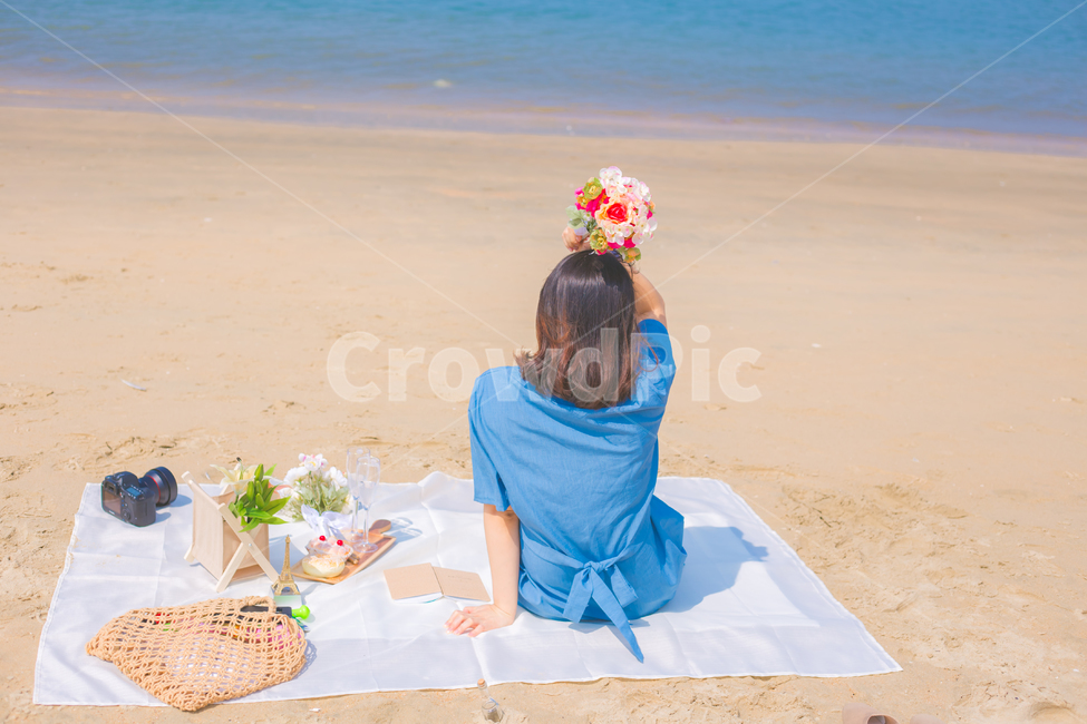 picnic,피크닉,해변,바다,해수욕장,소풍,감성,꽃,감성사진,sea,을왕리,뒷모습,여름바다,여름,해변,바다,beach,sea,사람,인물,인간,human,person,여성,여자,woman,female,lady,여행,휴가,traveling,vacation,trip