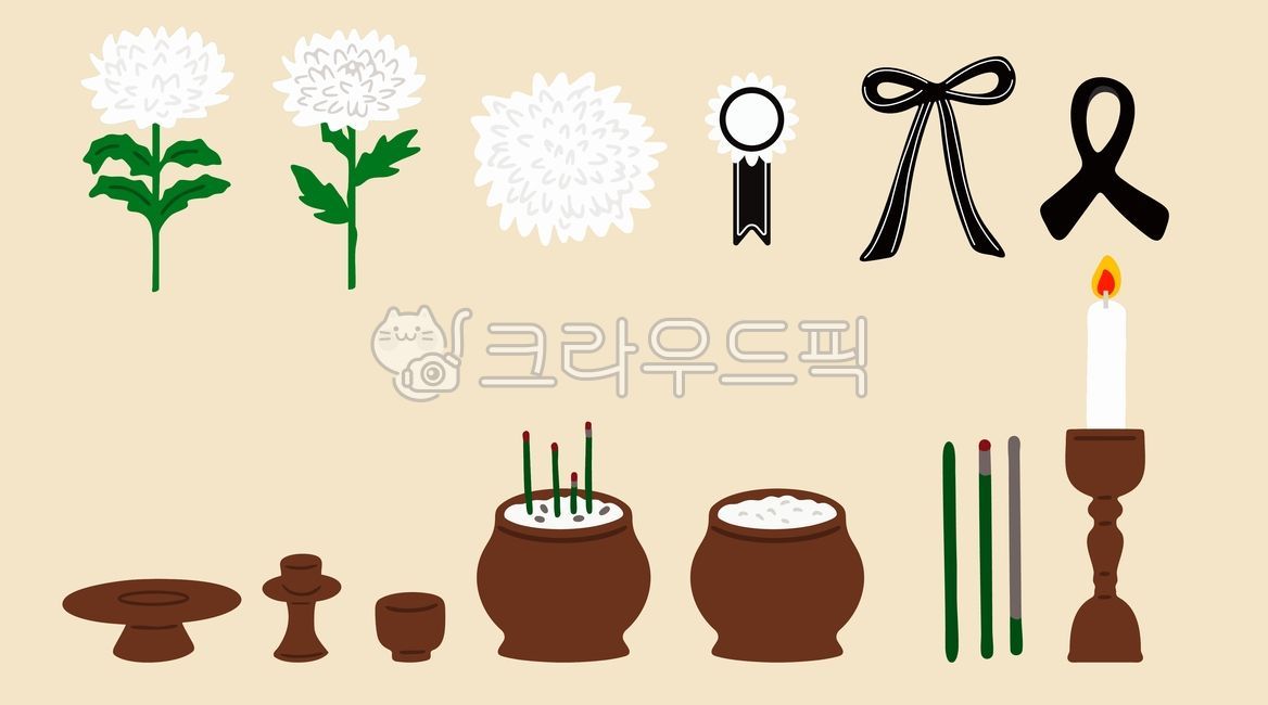 Memorial,Chrysanthemum,Ribbon,Black Ribbon,Incense,Candle,Ritual Vessel,Memory,Longing