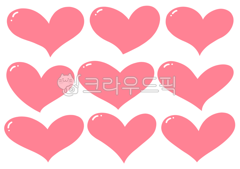 하트,핑크,핑크하트,다양한하트,여러가지하트,하트모음,발렌타인데이,발렌타인,heart,마음,고백,사랑,pink,pinkheart,데코,이름표,장식