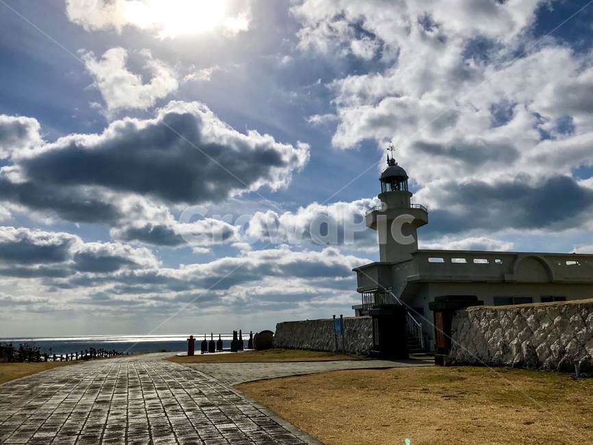 등대,제주하늘,제주,푸른하늘,겨울,등대,lighthouse,path,통로,walkway,보도