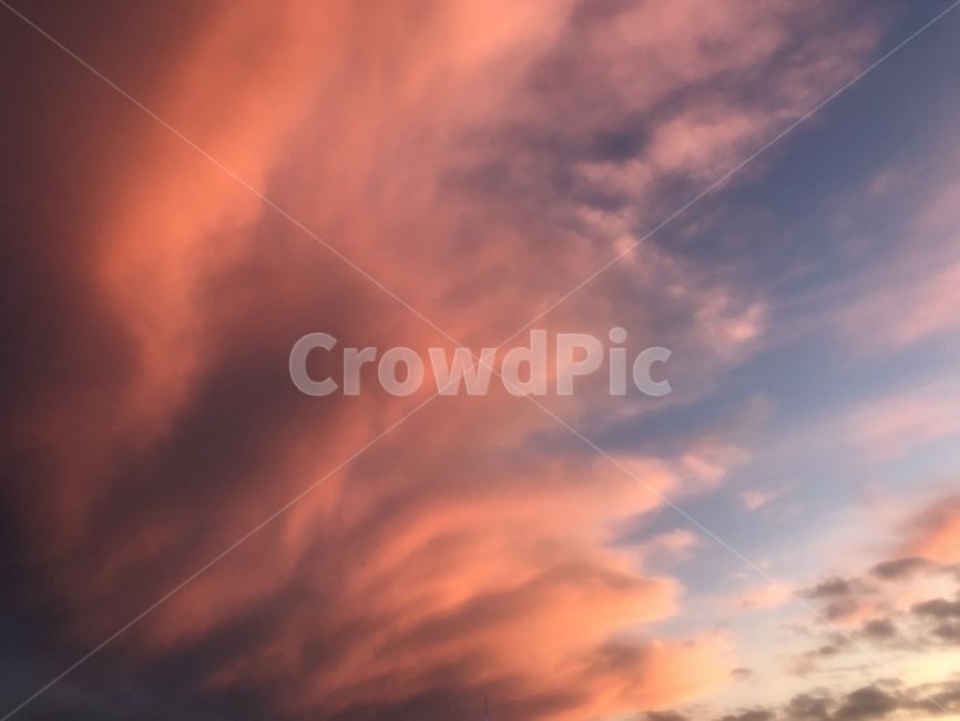 구름,석양,하늘,sunset,sky,weather,날씨,cloud,outdoors,자연,풍경,nature,landscape,옥외,cumulus,적운
