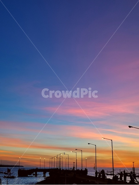 jimbaran,일몰,석양,sunset,하늘