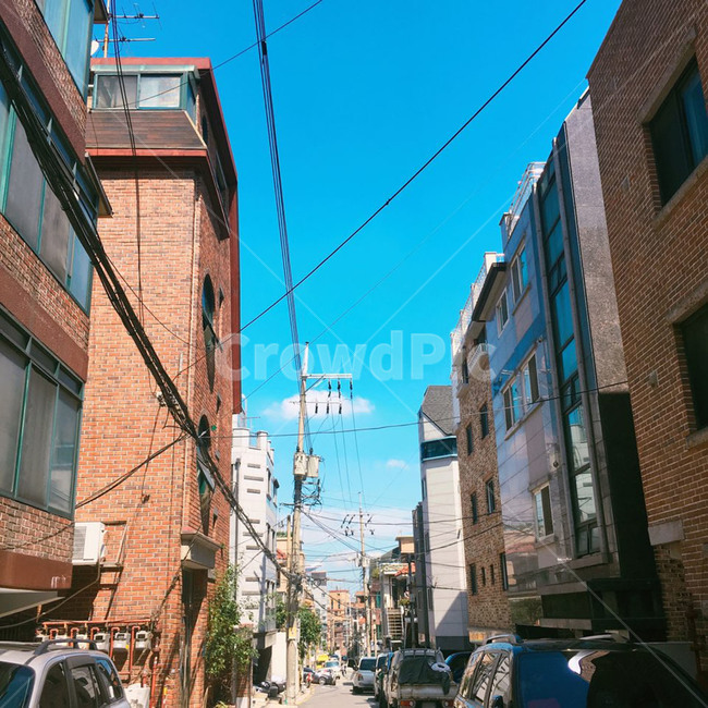 하늘,건물,일상,낮,골목,골목길,alley,path,통로