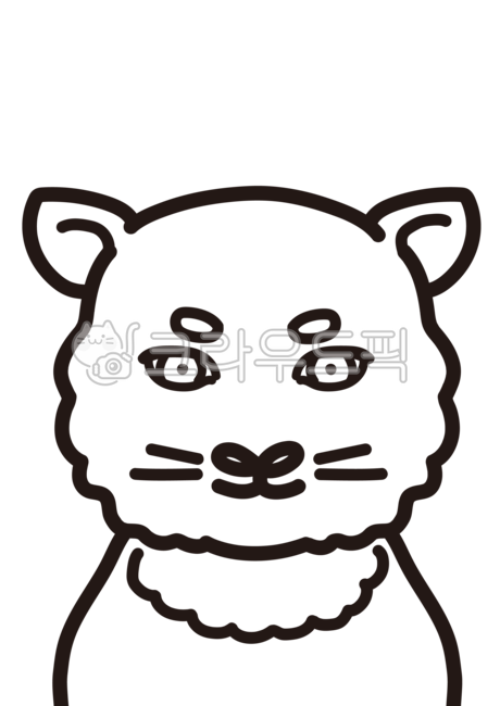 호랑이,라인,라인일러스트,일러스트,그림,컬러링,낙서,동물,멸종위기,멸종위기동물,멸종