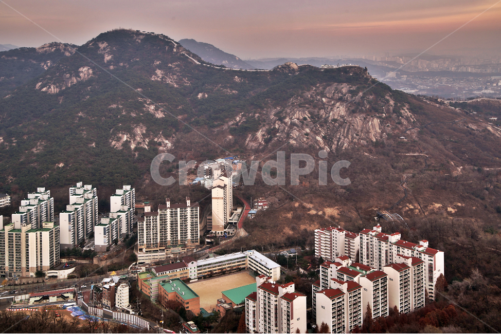 도심풍경,서대문,안산,서울,일몰,아파트,홍제동,인왕산,도시,풍경,city,landscape,한국도시풍경,한국도시경관,korea cityscape