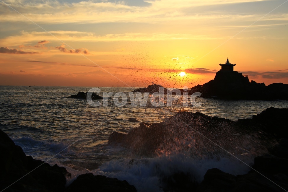 ocean,대양,water,물,sea,바다,nature,자연,promontory,곶,dawn,새벽,redsky,붉은하늘,sky,하늘,outdoors,옥외,sunlight,햇빛,light,빛,flare,플레어,부산,기장,오랑대,오랑대공원,오랑대아침,오랑대일출,여명,일출