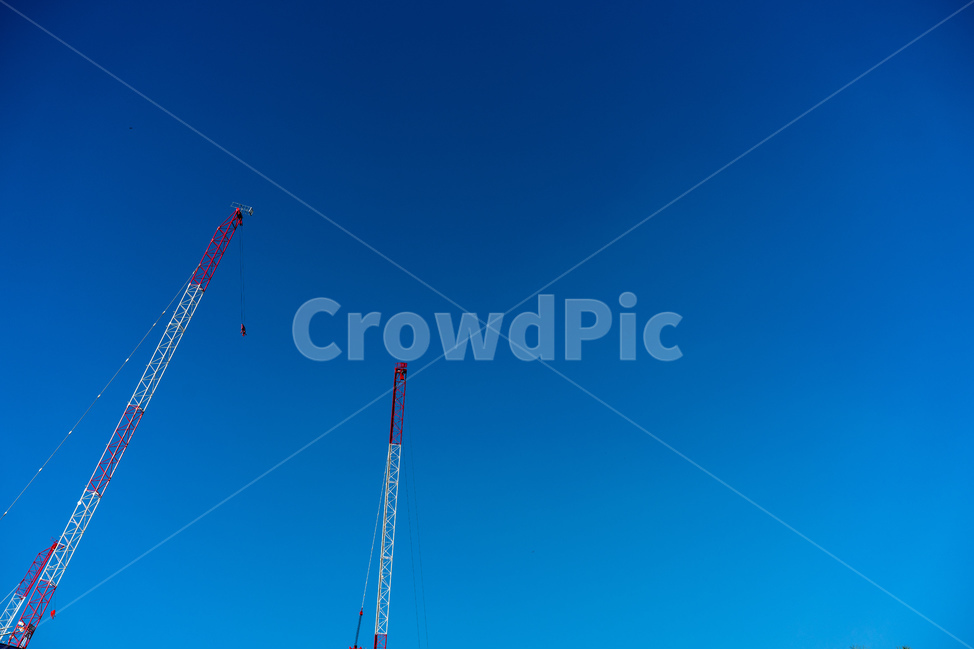 건설,크레인,하늘,crane,건축,풍경,blue,sky,construction,산업,industry,industrial