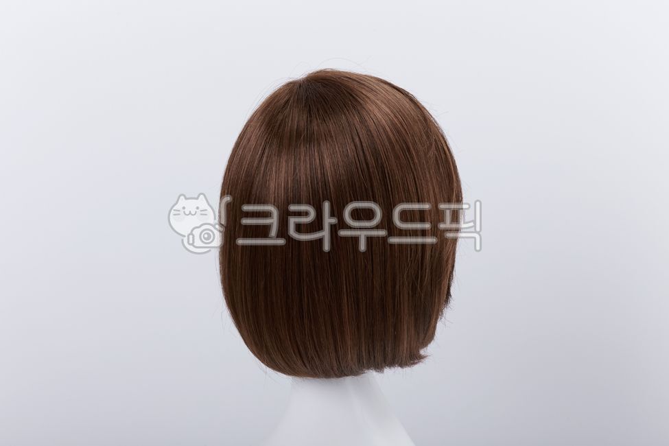 단발머리,가발,정물,헤어스타일,머리카락,흰배경,마네킹,두상,머리,클로즈업,머릿결,생머리