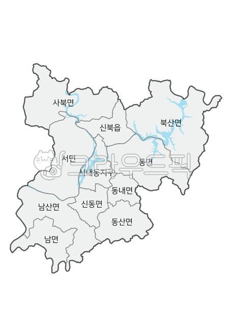 춘천시,춘천시행정지도,춘천시지도,강원도지도,강원도행정지도,행정지도,행정구역,지도,한국,한국지도