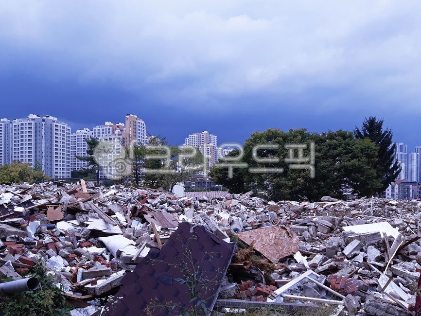 redevelopment,waste,Uiwang city,redevelopment district,reconstruction,Demolition