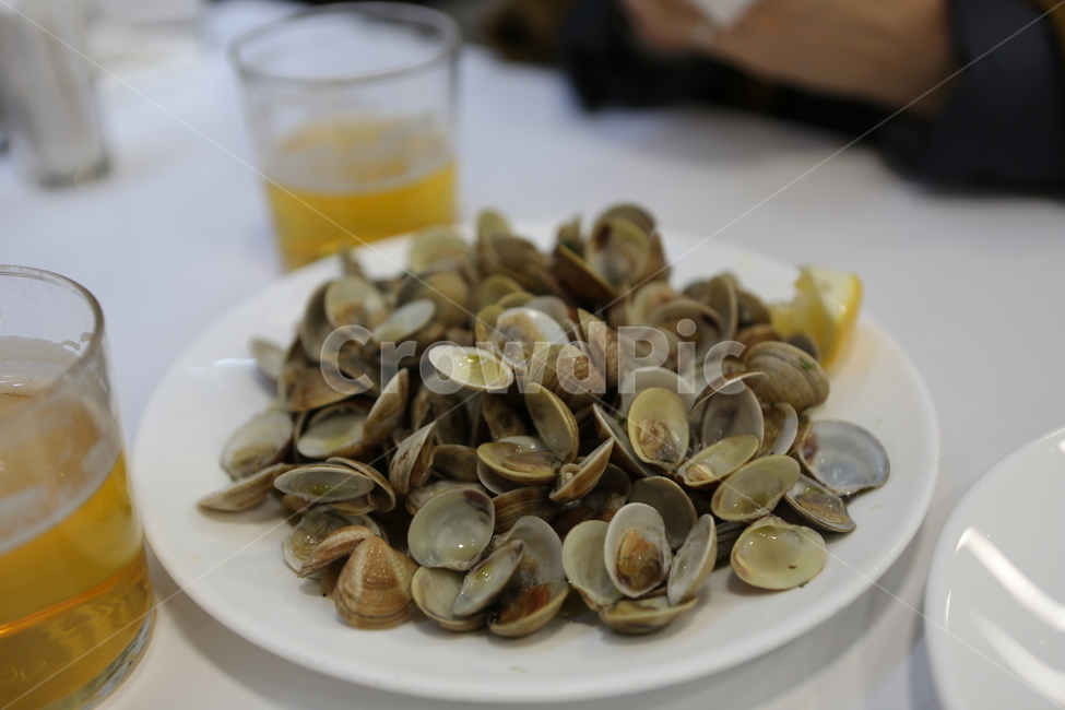 안주,맥주,조개,바지락,요리,clam,cook,cuisine,beer,tapas,snack,타파스,술,alcohol