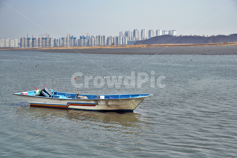 보트,어선,고깃배,시화호,바다,아파트,건설,어업,fishery,fishing industry