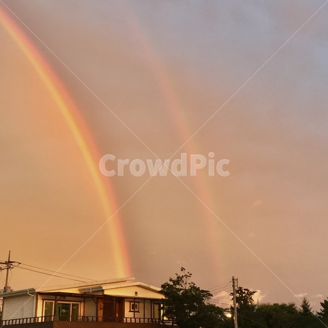 무지개,쌍무지개,rainbow,행운,nature,자연,sky,하늘,doublerainbow,자연,풍경,nature,landscape