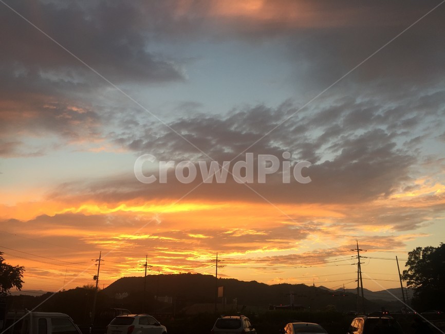 하늘,sky,황혼,붉은하늘,일몰