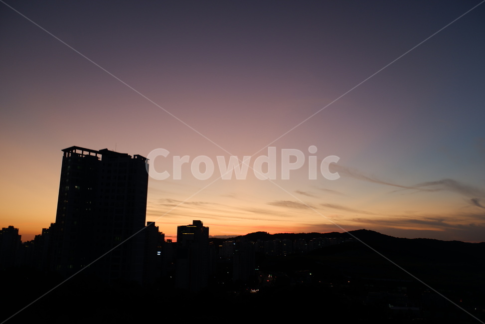 sky,sunset,하늘,일몰,실루엣,outdoors,nature,자연,옥외,붉은하늘