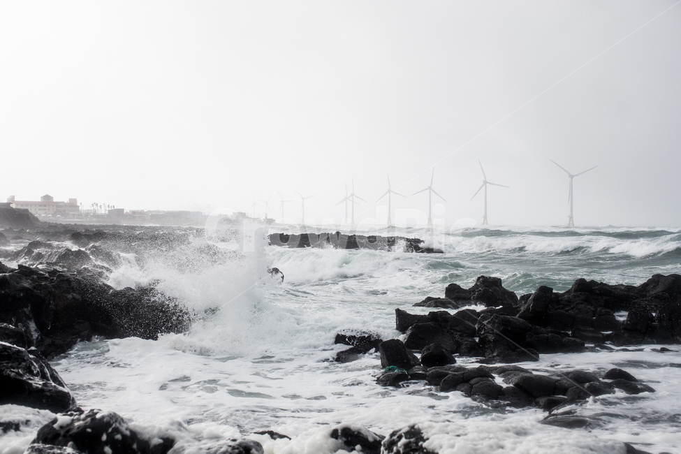바다,파도,풍력발전기,제주도,바람,제주도,jeju,jeju island,산업,industry,industrial,에너지산업,energy industry,outdoors,옥외,water,물,ocean,대양,sea,nature,자연