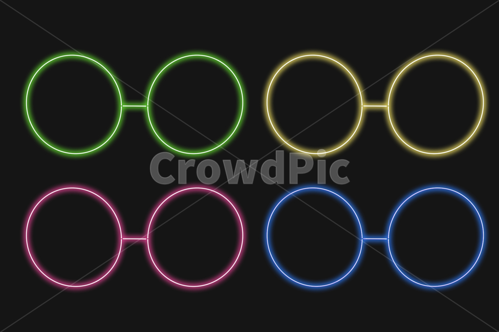 안경,neon,빛,light,로고,네온,네온사인,문구,기호,효과