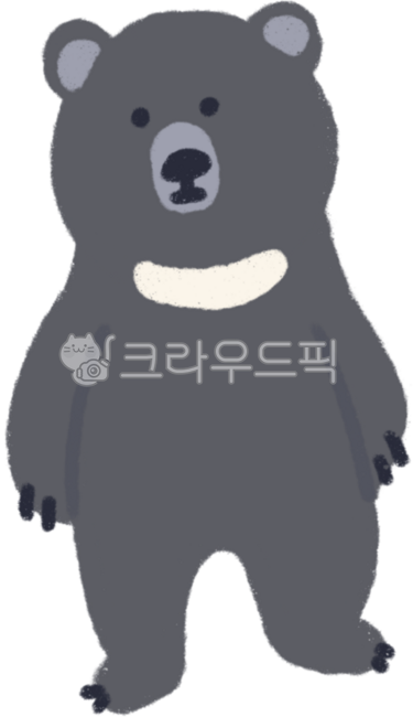 곰,반달곰,동물,동물일러스트,서있는곰