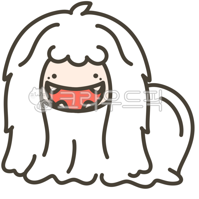 장산범,귀여운장산범,귀신,귀여운귀신,한국요괴